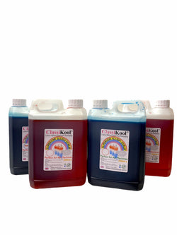 Classikool 4 x 2.5L Grocery Fruit Slush Syrup Set Concentrated Flavours & Colours