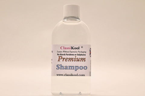 Classikool Premium Shampoo: Luxury Vegan Hair Care with Fragrance & Pump Choices