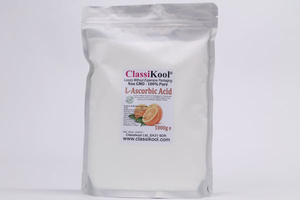 Classikool Vitamin C Powder Edible L-Ascorbic Acid: High Pharma Grade