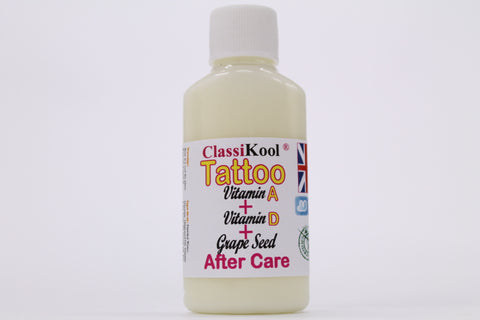 Classikool 25ml Tattoo Aftercare Cream Serum: 100% Natural and Enriched with Vitamins A & D