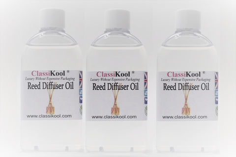 Classikool 3 x 100ml Reed Diffuser Set: Choice of 3 Popular Home Fragrances