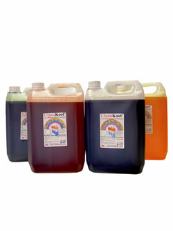 Classikool Super Sour 4 x 5 Litre Slush Syrup Set: Plum, Cherry, Apple, Lemon
