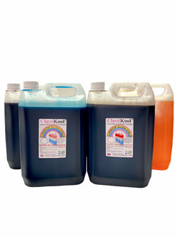 Classikool 4 x 5L Tuck Sweets Slush Syrup Set Concentrated Flavours & Colours