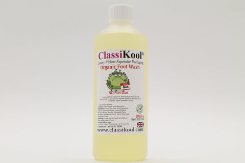 Classikool No Fun Gus Organic Foot Wash: Daily Antifungal Wash with Tea Tree Oil