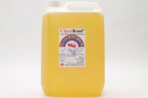 Classikool 5L Plain Clear Slush Syrup Base for Slush & Snow Machines