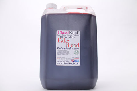 Classikool 4 x 5 Litre Fake Blood for Stage Safe Halloween & Costume