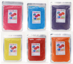 Classikool 100g Candy Floss Sugar: Choose Flavour & Colour (Orange, Pink, Red, Yellow)