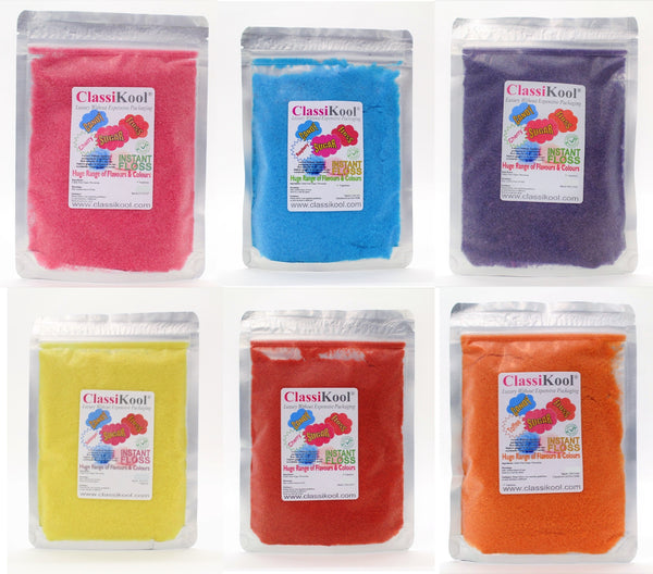 Classikool 250g [25 Fruity Choices] Professional Candy Floss Sugar