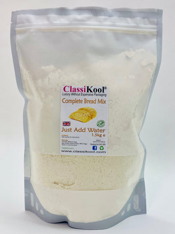 Classikool 1.5kg Complete Bread Mix with Dried Herb Choices: Just Add Water for Fresh Loaves