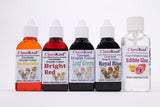 Classikool Food Colouring Sets of 4: Gel, Droplet, Neon & Paste + Free Edible Glue