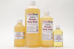 Classikool Manuka Honey Body & Hair Care Range - Shampoo, Conditioner, Body Wash & Lotion