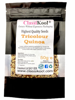 Classikool Tricolour Quinoa Seeds for Nutritional Cooking, Baking, Salads & Cereal